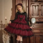 Black and Red Lolita Dress