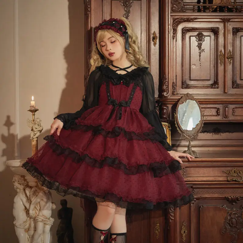 Black and Red Lolita Dress