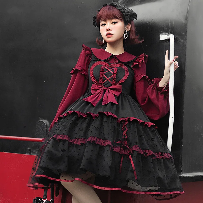 Black and Red Lolita Dress