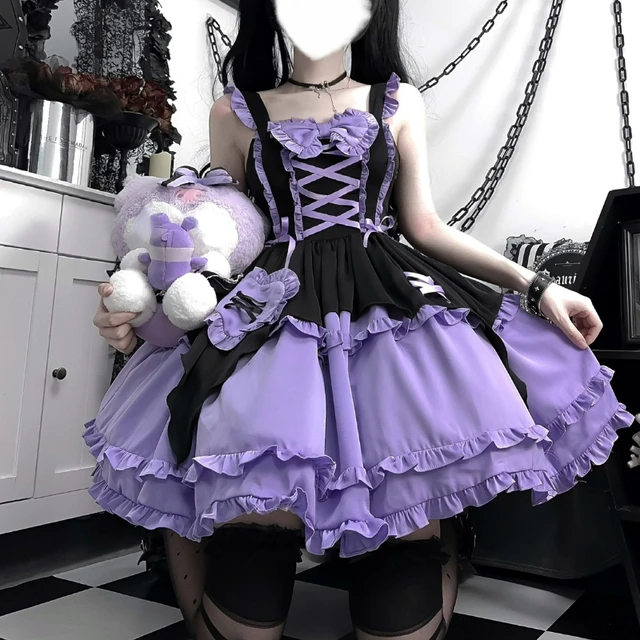 Black and Purple Lolita Fashion