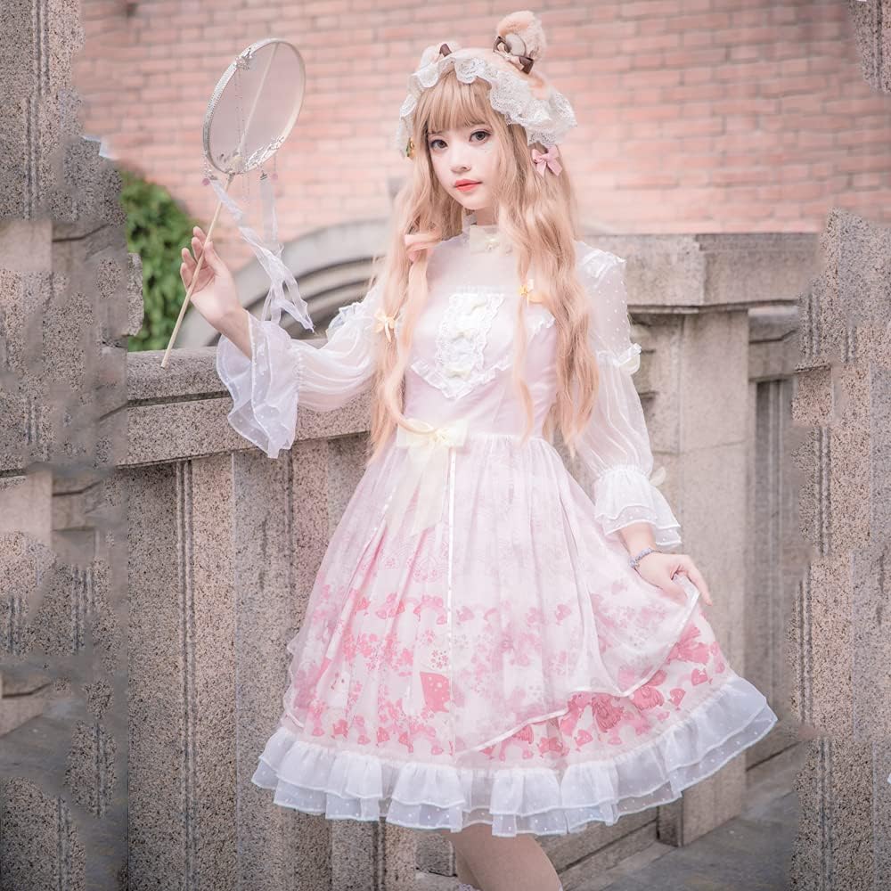 Pink and White Lolita Fashion