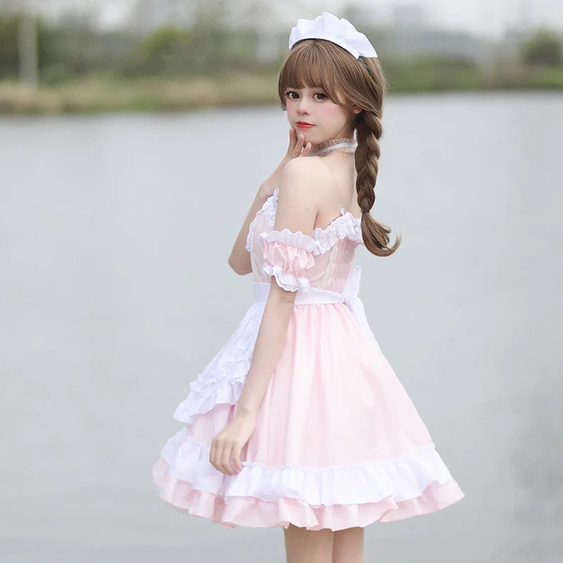 Pink and White Lolita Fashion