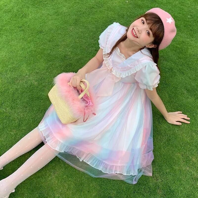 rainbow lolita dresses