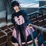 black and purple lolita dresses