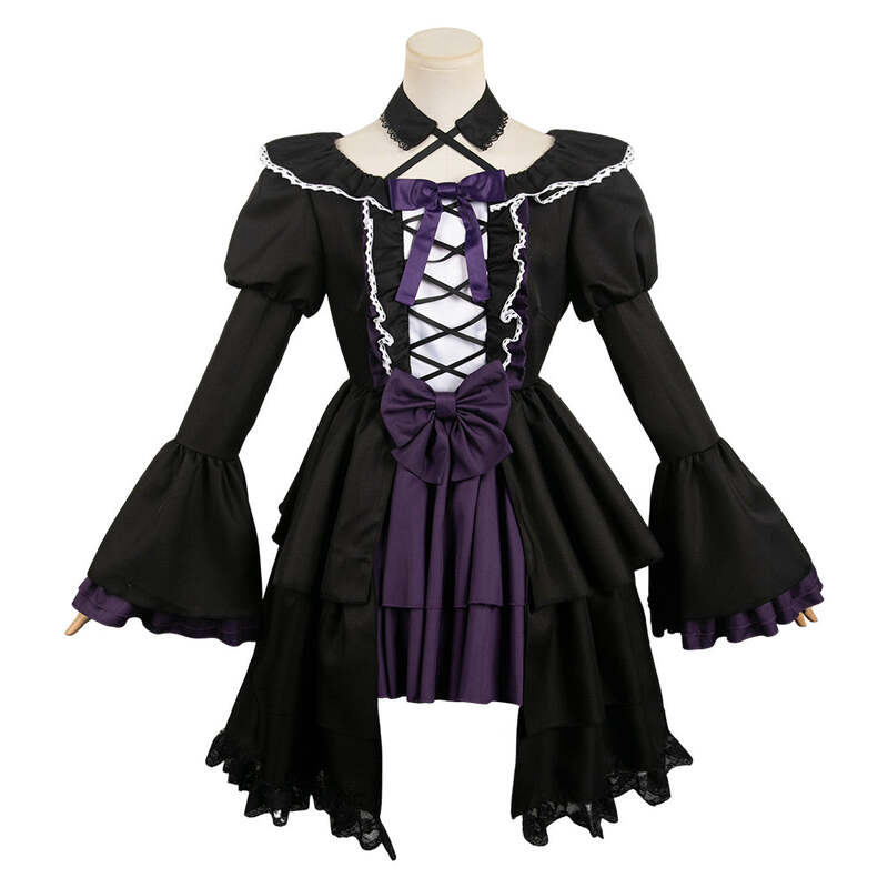 black and purple lolita dresses