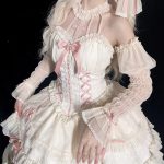 pink and white lolita dresses