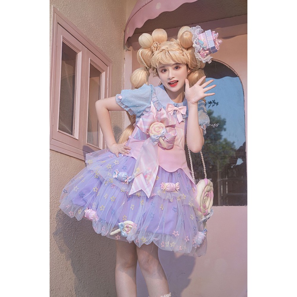 The Rainbow Lolita Dress