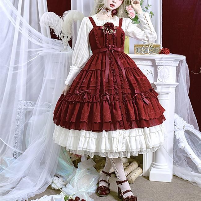 lolita red dress