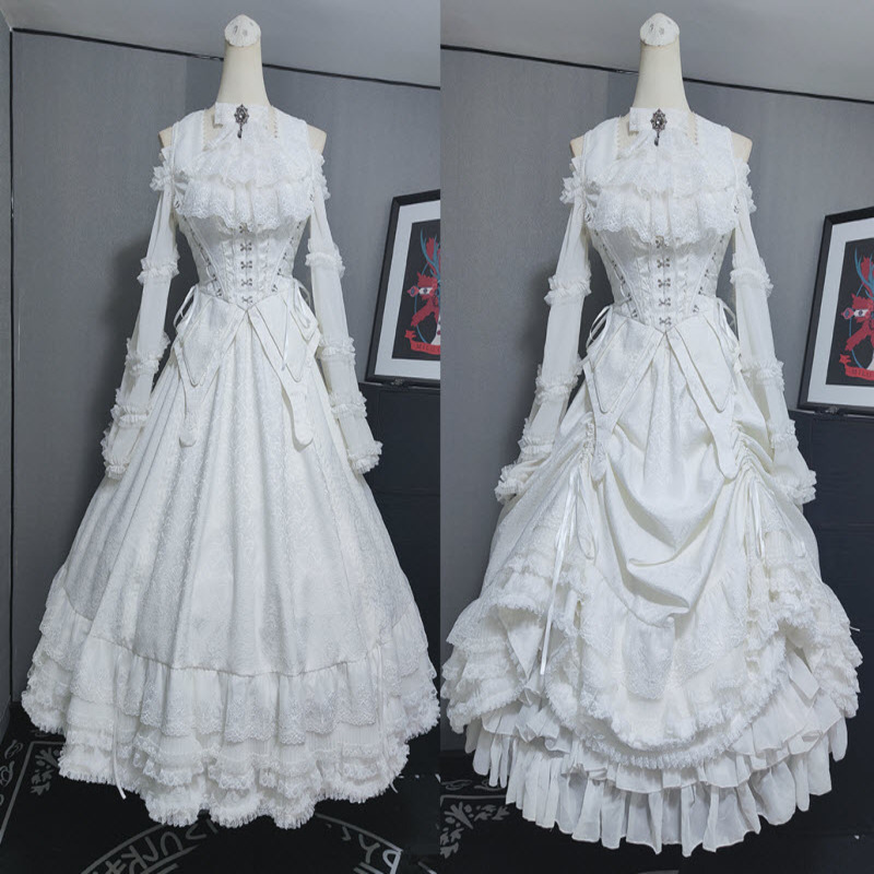 White Gothic Lolita Dresses