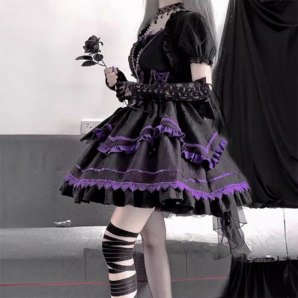 purple gothic lolita dresses